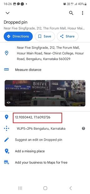 ✍️Mapping Google Maps' location to Mappls' MapmyIndia location