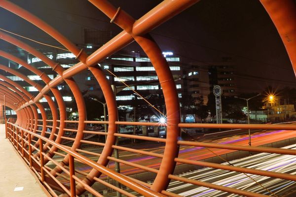 Capturing light trails of traffic in Bangalore